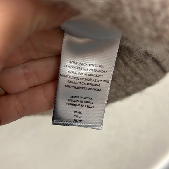 Rails Lana Leopard Print Sweater S Wool Alpaca Blend - Picture 4 of 5